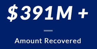 Over 391 Million of dollars Amount Recovered
